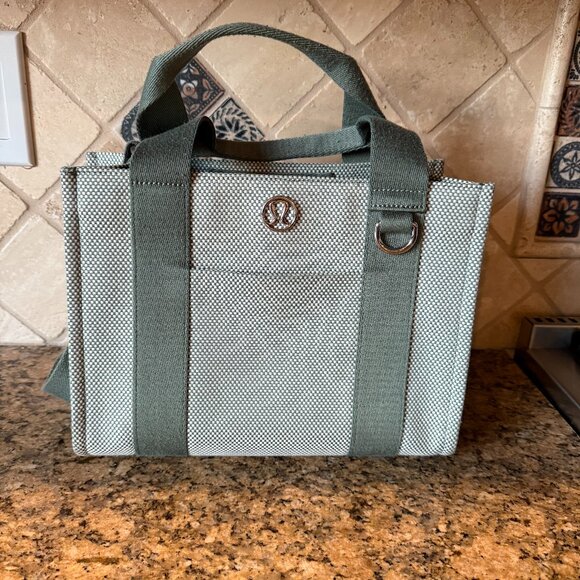 LULULEMON Two-Tone Canvas Mini Tote Bag 4.5L - Picture 1 of 4